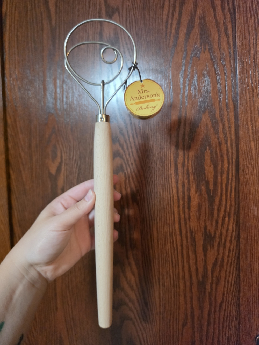 Wooden Handle Danish Whisk - Natural